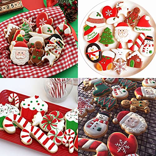 Christmas Cookie Cutters Mold Set - 9-Piece Baking & Decoration Tools