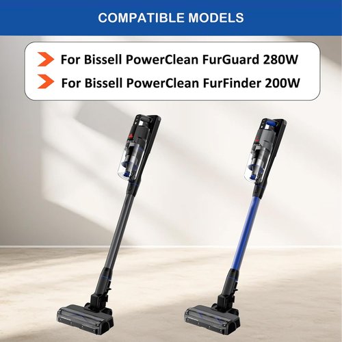 Bissell Washable HEPA Filter Kit - Replacement for PowerClean FurGuard & FurFinder Vacuums | 2 Filters & 4 Pre-Filter Pads