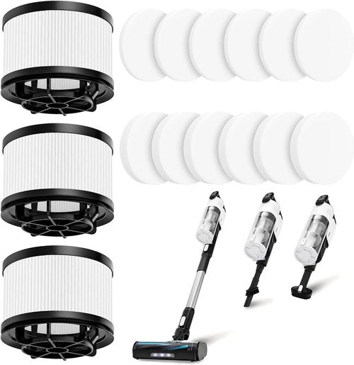 Levoit LVAC-200 Filter Replacement - 3 Post-Motor & 6 Pre-Motor Filters for LVAC-200/300/MAX