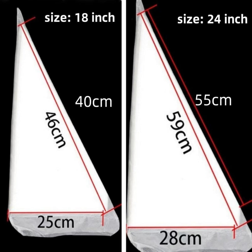 Skiennix 18-Inch Tipless Piping Bags - Extra Thick Anti-Burst for Royal Icing & Buttercream Decorating