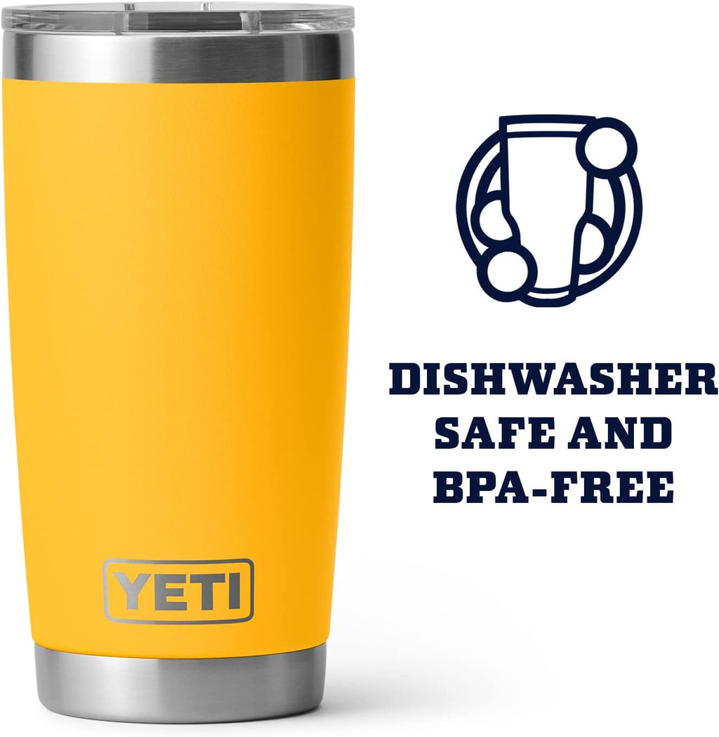 YETI Rambler 20 oz Stainless Steel Tumbler - Vacuum Insulated with MagSlider Lid for Ultimate Temperature Control