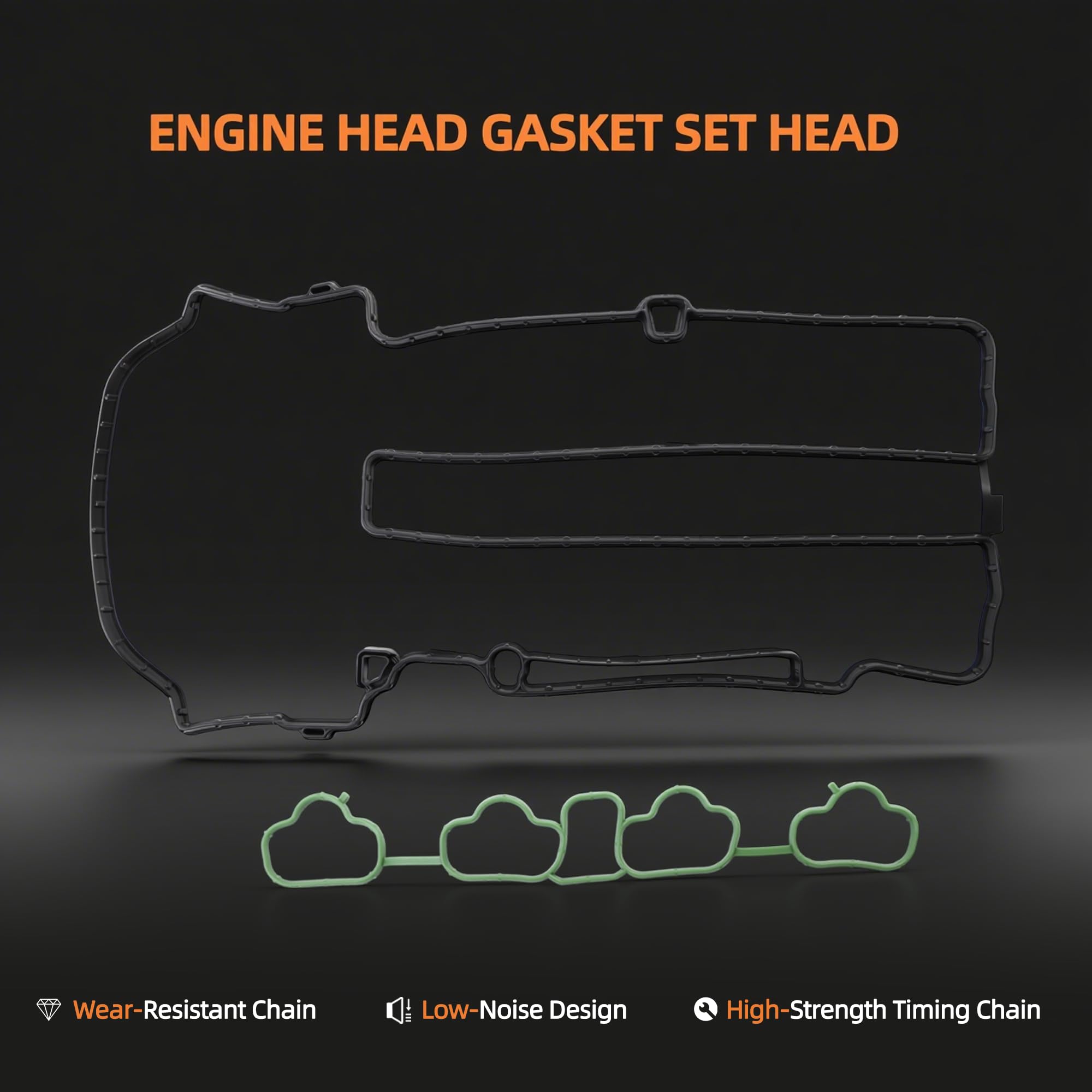 1.4L Cylinder Full Head Gasket Set with Head Bolt Kit for Chevy Cruze/Cruze Limited/Trax/Sonic 2011-2016, for Buick Encore 2013-2016 1.4L 83ci Gas Turbo OE#HS26540PT-1, HSCV001, HS54898, HS31411