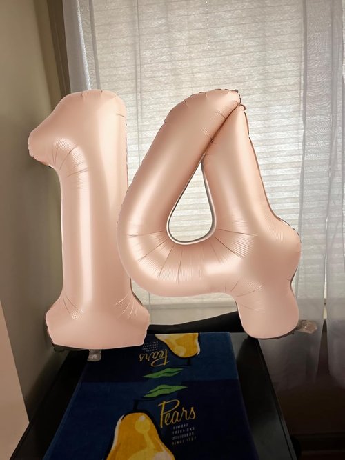 40 Inch Large Light Brown Number 4 Balloon by [Brand Name] - Perfect for Birthdays & Graduations