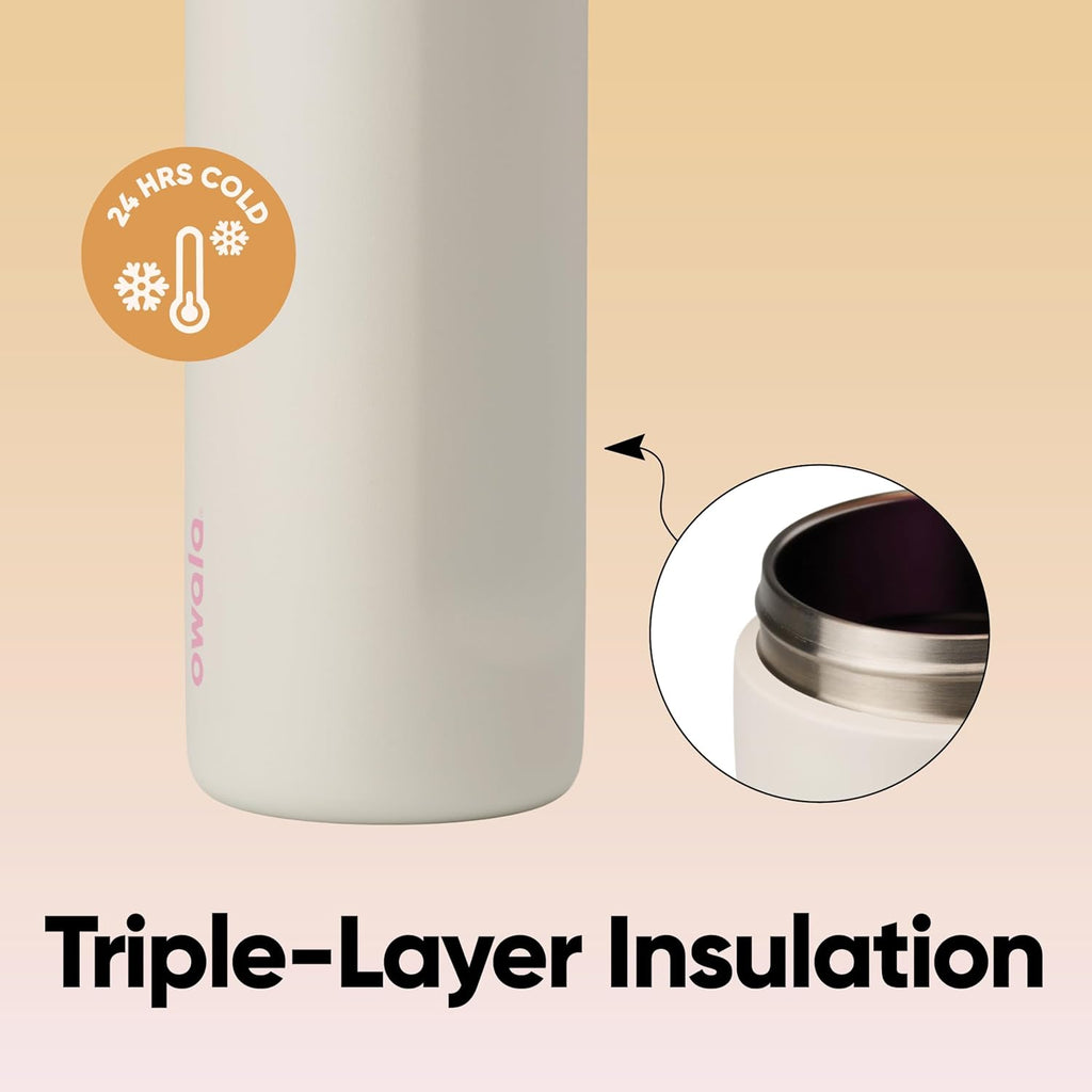 Owala FreeSip Insulated Stainless Steel Water Bottle - BPA-Free, 32 Oz, Perfect for Travel | Daybreak Color