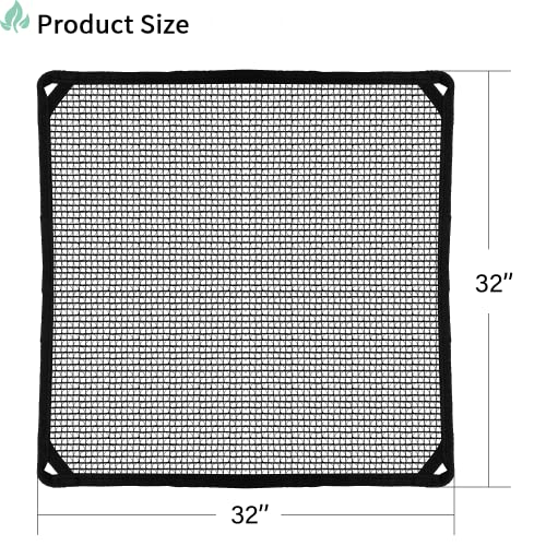 SunnyRoyal 32" x 32" Mesh Vinyl AC Cover for Outdoor Central Air Conditioners