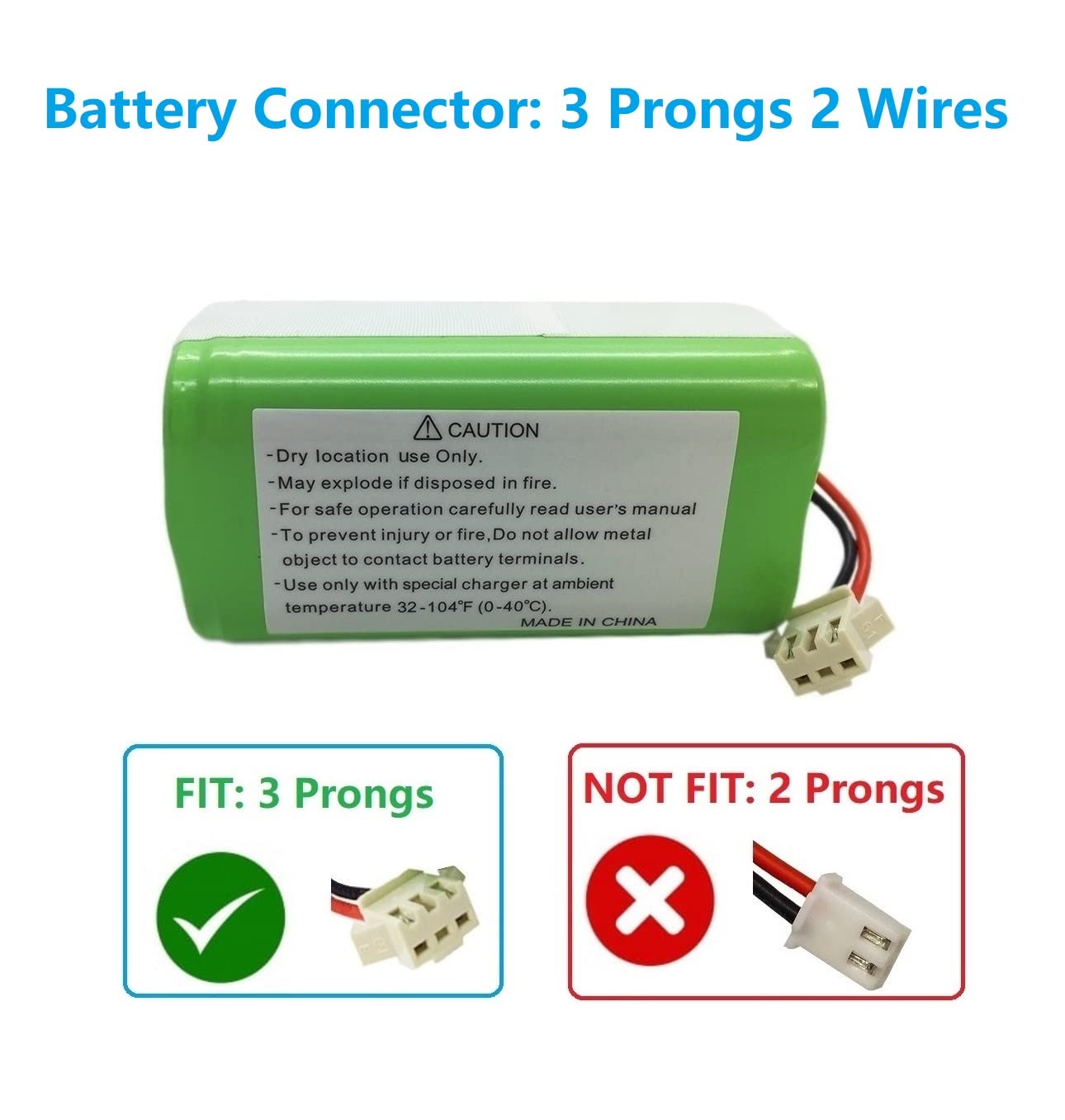 Replacement Battery for Ecovacs Deebot N79 N79S 500 DN622 DN622.11 Eufy RoboVac 11 11S 11S Max 12 15C 15C Max 15T 25C 30 30C Max 35C G10 Hybrid G20 G30 Edge G30 Hybrid R500 R450 2600mAh 14.4v OEM BYD