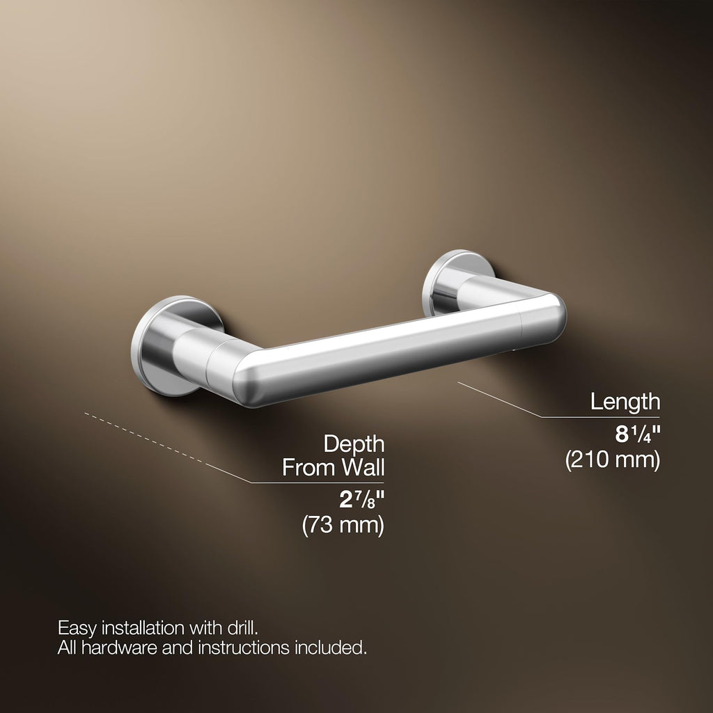 KOHLER Toilet Paper Holder by, Bathroom Toilet Paper Holder, Kumin Collection, Vibrant Brushed Nickel, K-24546-BN