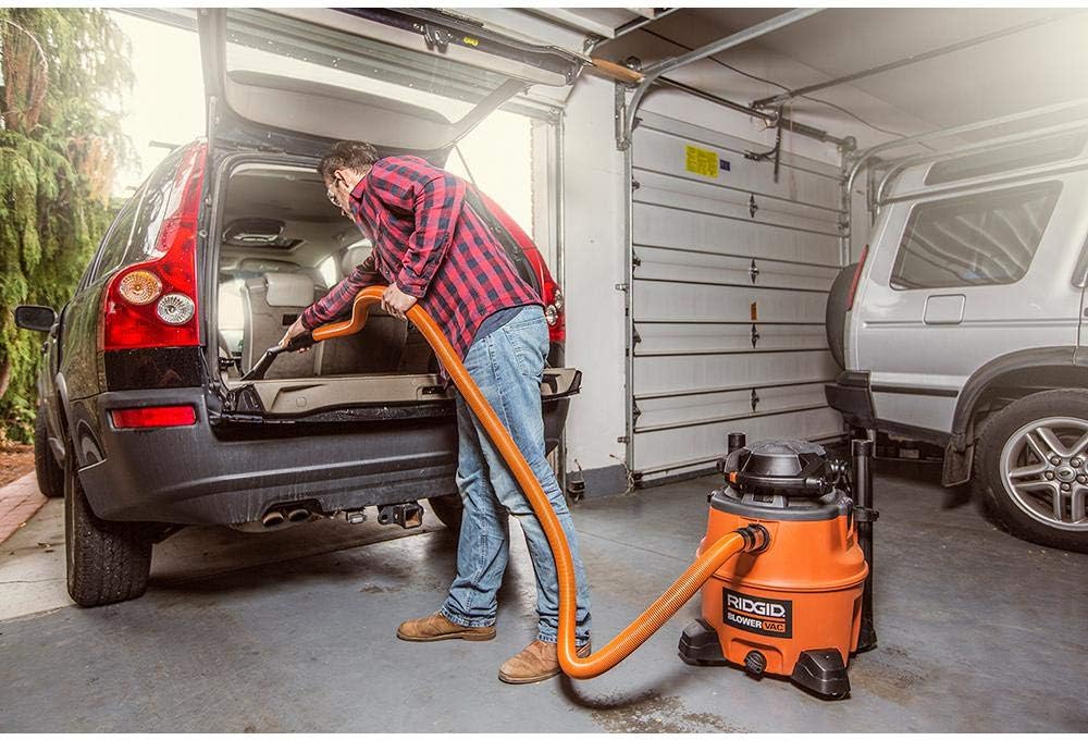 RIDGID 7-Piece Auto Detailing Vacuum Hose Accessory Kit - Fits 1 1/4 Inch RIDGID Vacuums, Black