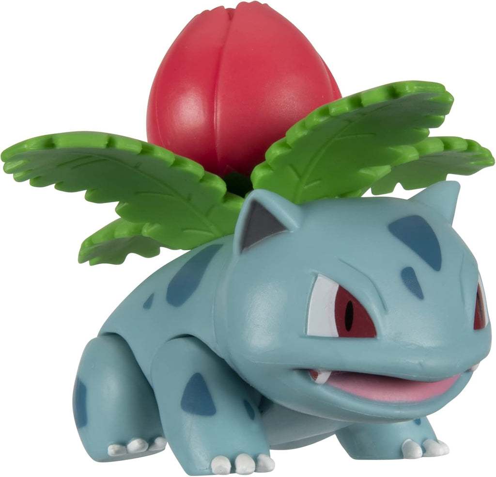 Pokémon Battle Figure Set - Grass-Type Theme with Ludicolo, Ivysaur & Grookey | Perfect Toys for Kids