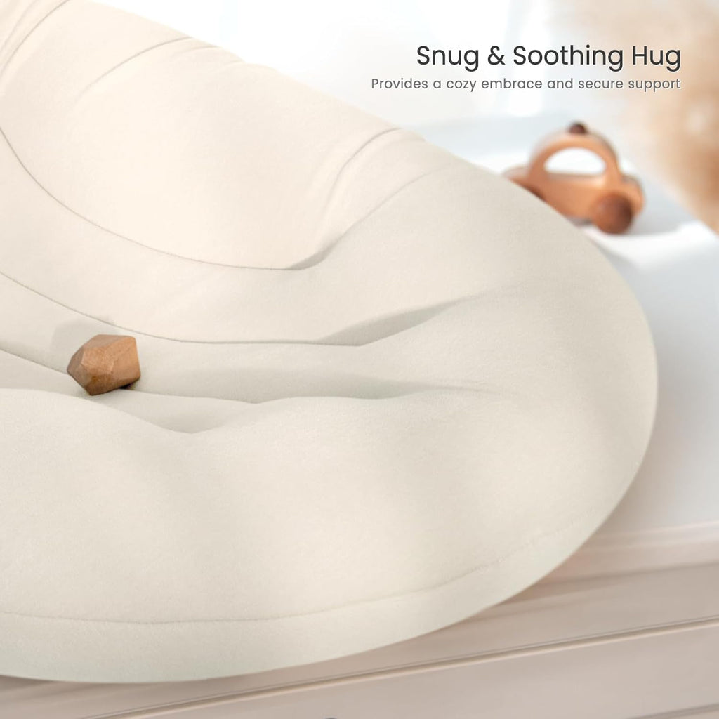 Skiennix Baby Lounger - Portable Lightweight Pillow for Tummy Time & Diaper Changes | Skin-Friendly for 0-12 Months