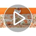 ONWAY Fall Pumpkin Throw Pillow Covers, 12x20 Inch Set of 2, Orange