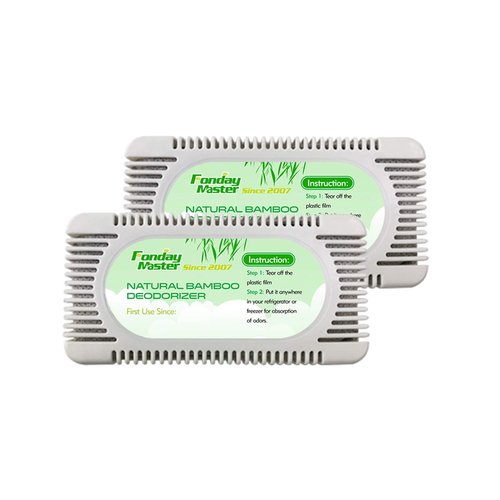 2Packs Fonday Refrigerator Deodorizer Odor Eliminator for Fridges Freezers Coolers Lunch Boxes Bamboo Charcoal More Effective Than Baking Soda
