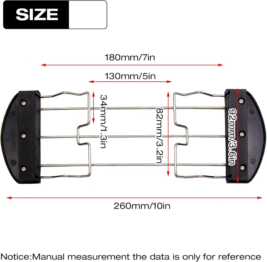 Skiennix Stainless Steel Toast Rack - Versatile Toaster Cooling Grid for Bread & Grilling | 26cm