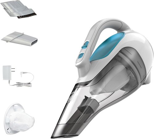 BLACK+DECKER Cordless Handheld Vacuum - Powerful Suction for Car & Home | Rechargeable, Portable Design