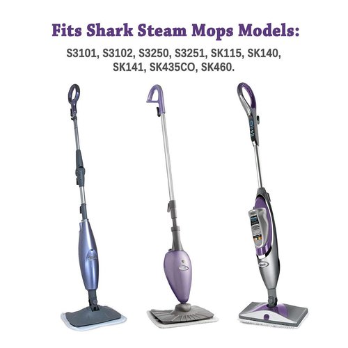 ConPus 4PACK Mop Pads SK140, For Shark Steam Mop SK Series Compatible Model SK140 SK410 SK460 S1000 S1000A S3101 S3251 SK141 SK3102 SK3251 SK435 SK435CO S3102 S3250 Replacement Flat Microfiber Cloth