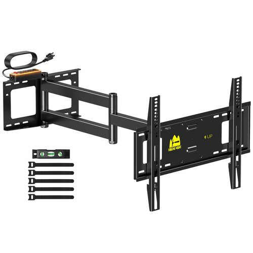 FORGING MOUNT Long Arm TV Wall Mount for 42-80 inch TVs, 43" Extension Full Motion TV Mount with Articulating Arm Swivel,Tilt and Level Adjustment, MAX VESA 600x400mm, Holds up to 110 lbs
