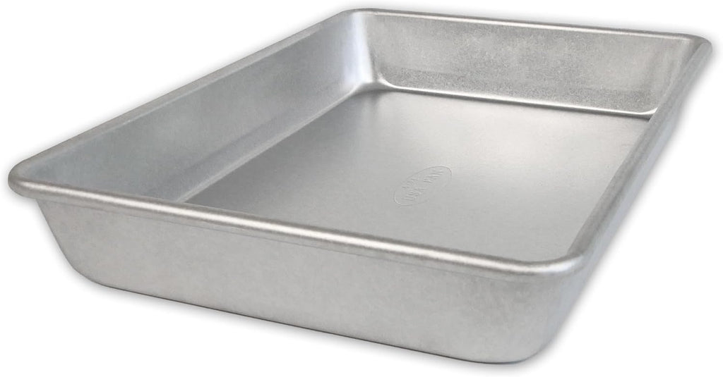 USA Pan Rectangular Cake Pan - Uncoated Aluminized Steel, 9 x 13-Inch for Perfect Baking