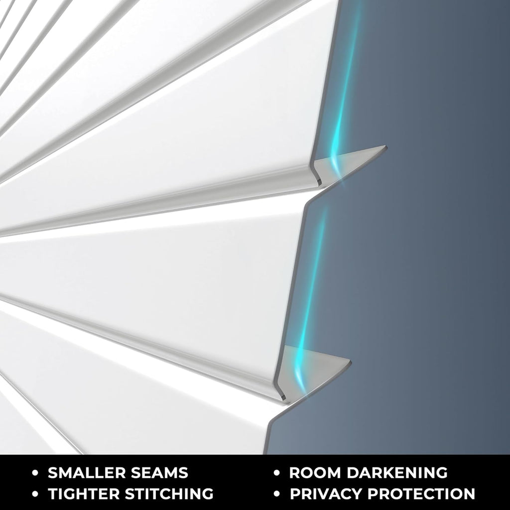 UNISHADES Cordless Mini Blinds - 1" Vinyl L-Shaped Slats for Indoor Windows, 20" W × 36" H - White