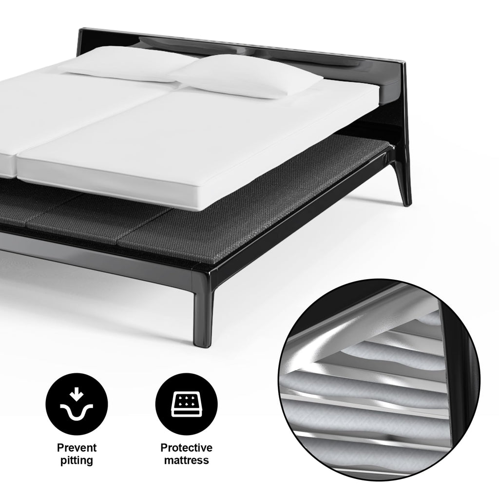 Irrical Light and Thin Bunkie Board, Folding Spring Box,Full Size 54x75'', Large Double Bed 10MM, Bed Support Flat Noodles,Light and Thin, Breathable, Noise Minimizing