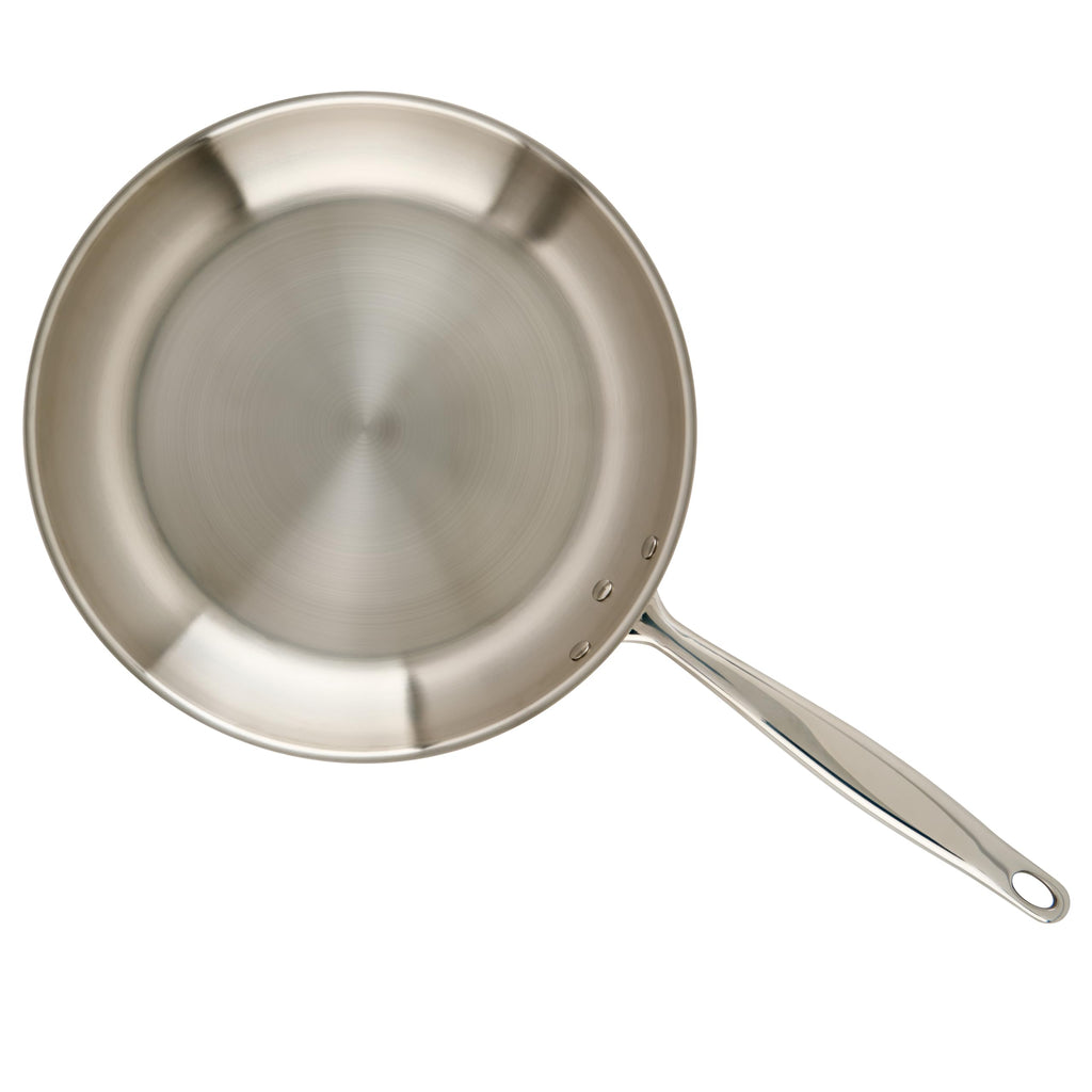 WINCO Tri-Ply Frying Pan, Silver