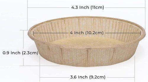 Bake Choice Mini Tart Pans - 50pcs Non-Stick 4-Inch Disposable Quiche Baking Dishes | Oven & Microwave Safe