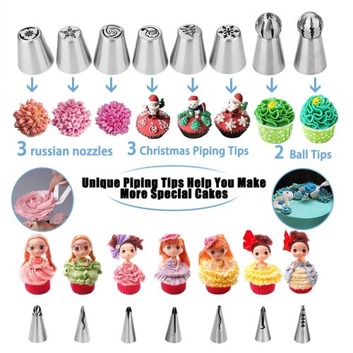ake Decorating Kit, 672 Pcs Cake Decorating Supplies With Cake Carrier Holder Springform Pan Sets 3-Layer Toolbox Organizer Icing Piping Nozzles Cake Rotating Turntabl Baking Supplies Set Tools