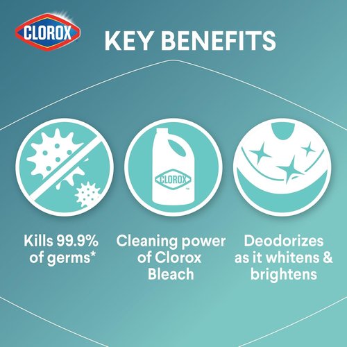 Clorox Toilet Bowl Cleaner - Clinging Bleach Gel with Cool Wave Scent | 24 Ounces