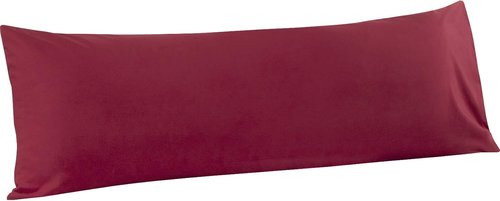 FLXXIE Body Pillow Cover - Super Soft Microfiber 20x54 Pillowcase | Wrinkle & Stain Resistant, Wine Red