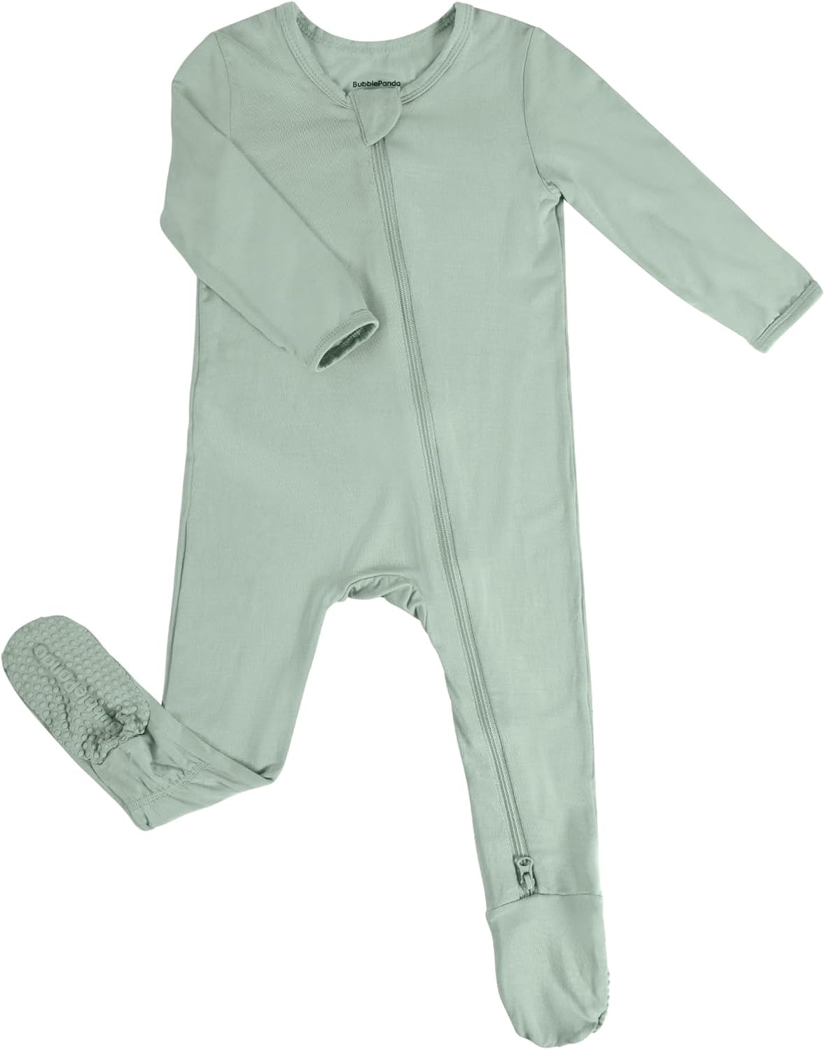 Okayinn BubblePanda Baby Pajamas - Rayon Bamboo Zip-Front Non-Slip Onesie for Boys & Girls