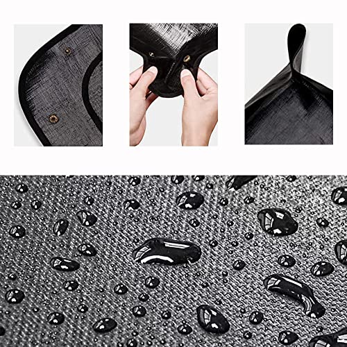 BIUWING 2-Pack 39.4x39.4 Inch Waterproof Foldable Plant Repotting Mat for Indoor Gardening