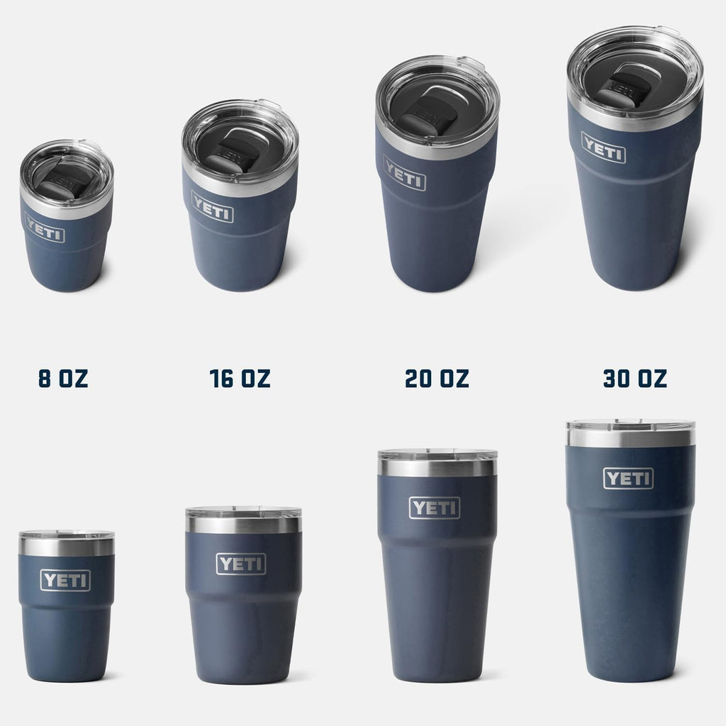 YETI Rambler 20 oz Stackable Tumbler, Stainless Steel, Vacuum Insulated with MagSlider Lid, Moon Dust