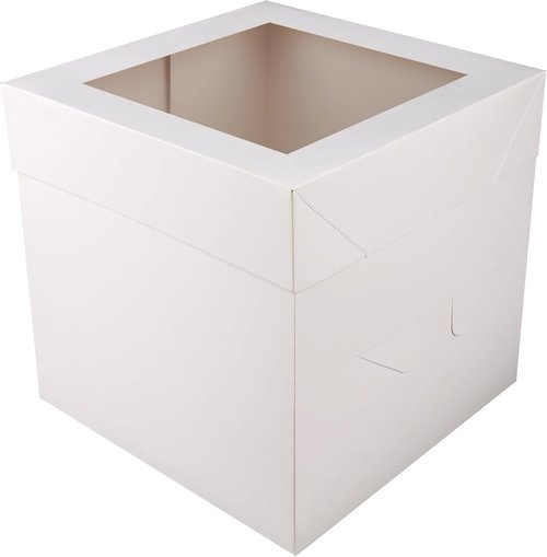 Cakebon Cake Boxes - 24-Pack 8x8x8 Inch Windowed Cake Boxes for Birthdays, Weddings & Parties