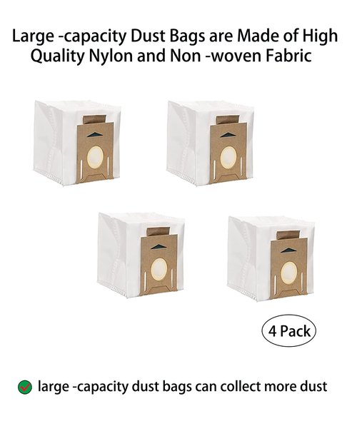 Replacement Parts for Ecovacs DEEBOT OZMO T8 AIVI/T8 MAX/T8 series/ N8 Pro/N8 Pro+ Robot Vacuum Main Side Brush Filter Mop Pad Dust Bag Accessories