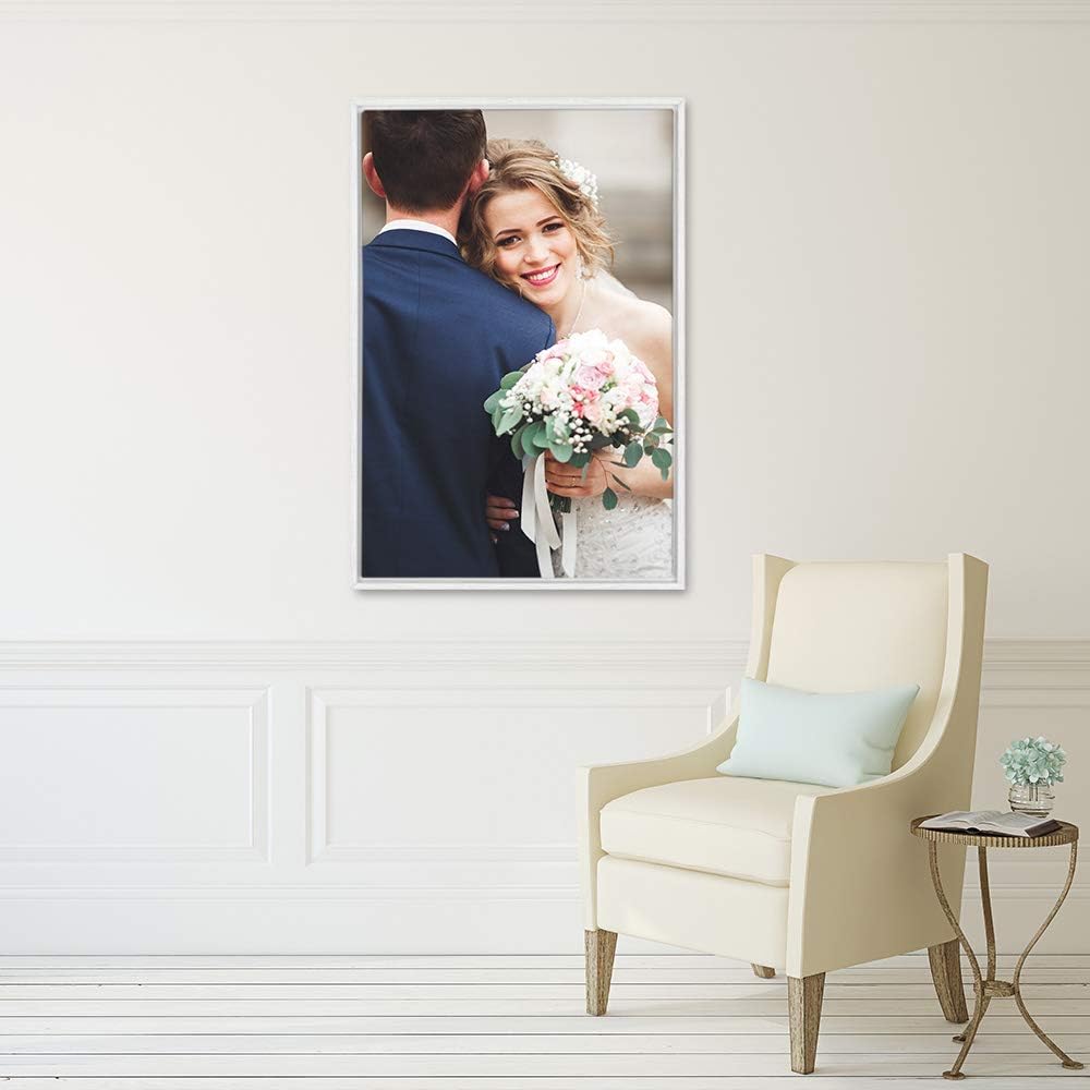 Wall26 Framed Canvas Wall Art - Custom Living Room & Bedroom Prints | Ready to Hang 24"x36" White Frame