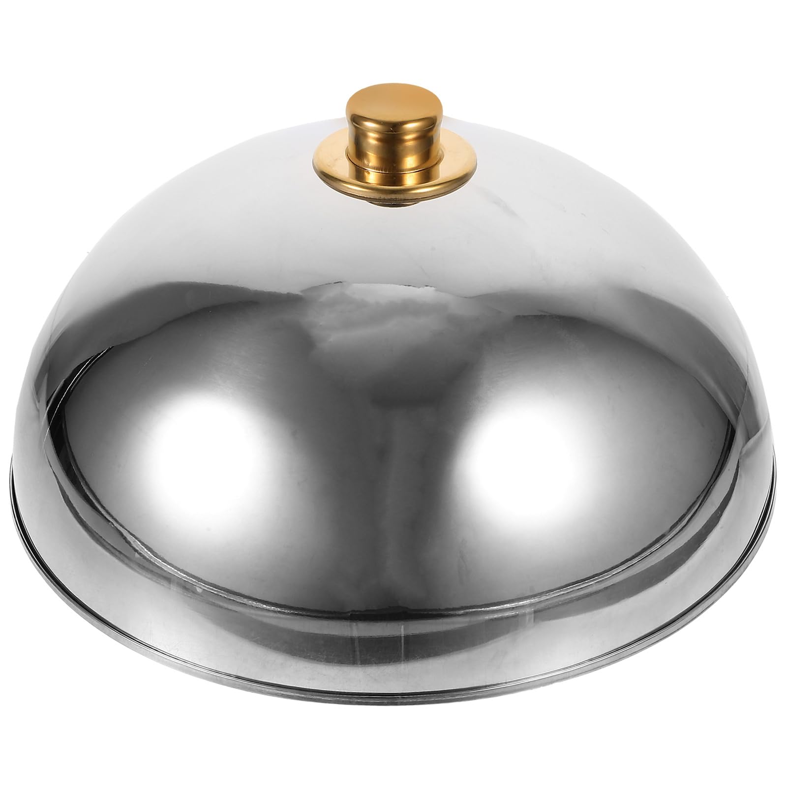 Yardwe Stainless Steel Food Cover Dome 12.59In Round Plate Cover for Home Restaurant Outdoor Use Heat Retention and Food Freshness