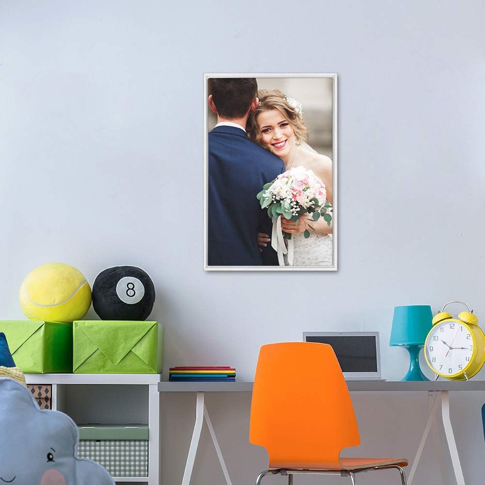 Wall26 Framed Canvas Wall Art - Custom Prints for Living Room & Bedroom | Ready to Hang - 16"x24" White Frame