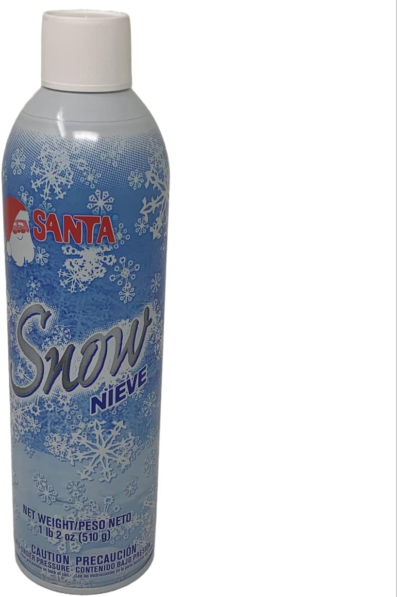 Santa Snow Spray - 18 Oz Artificial Snow for Christmas Trees | Holiday Winter Decor