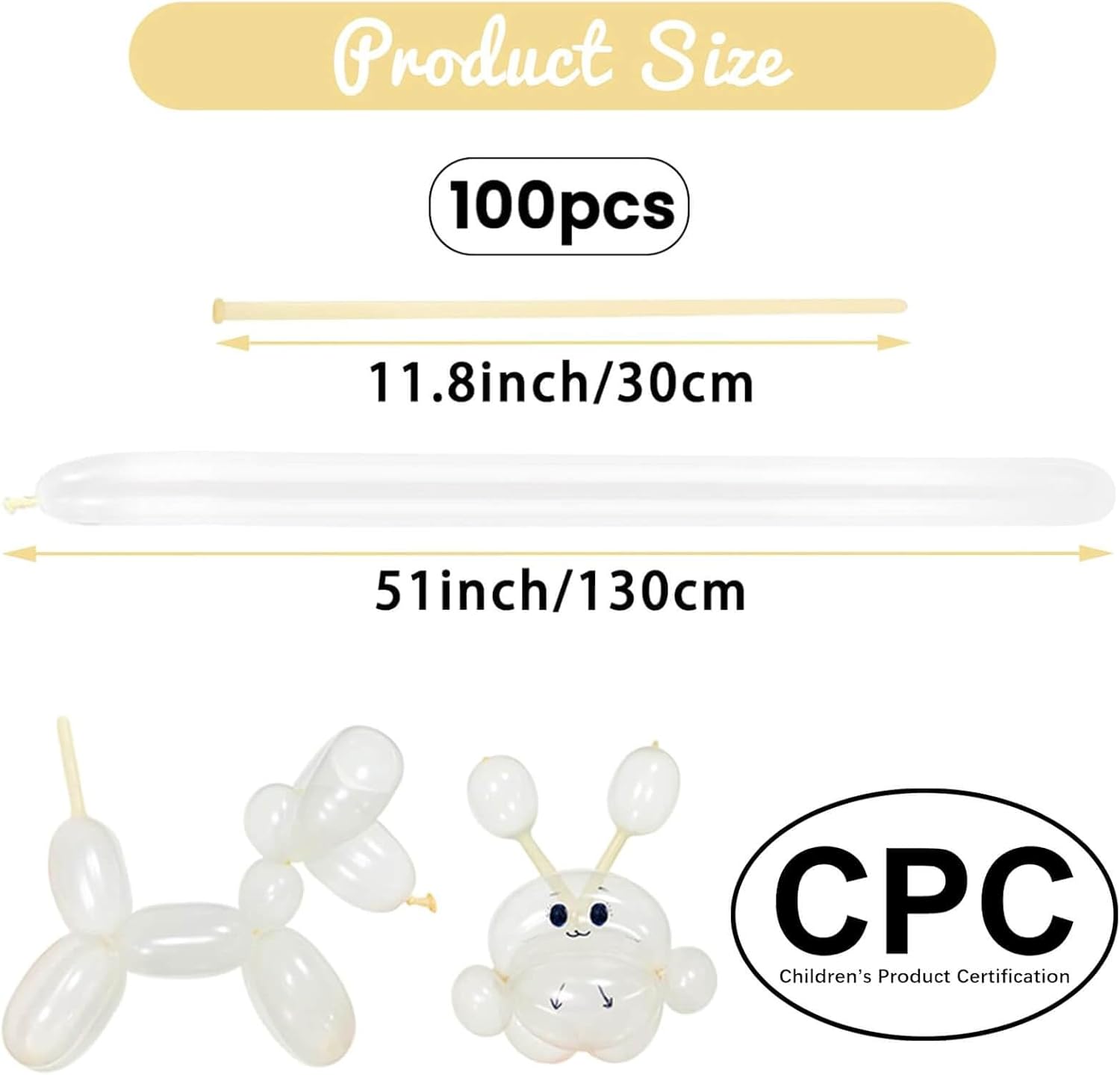 260 Clear Balloons by [Brand Name] - Long Skinny Balloons for Twisting & Balloon Arches | Perfect for Parties & Weddings