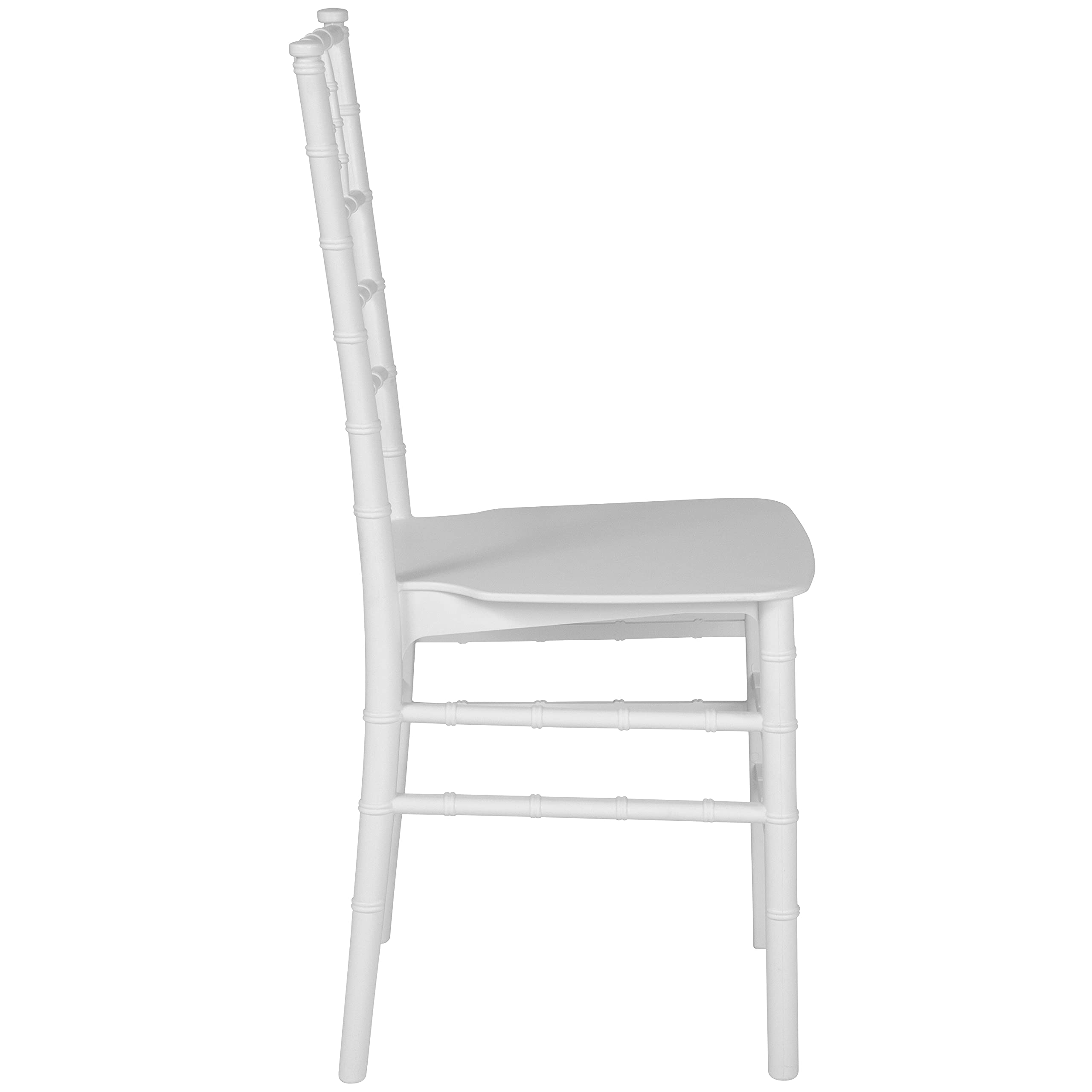 Flash Furniture HERCULES Series White Resin Stacking Chiavari Chair