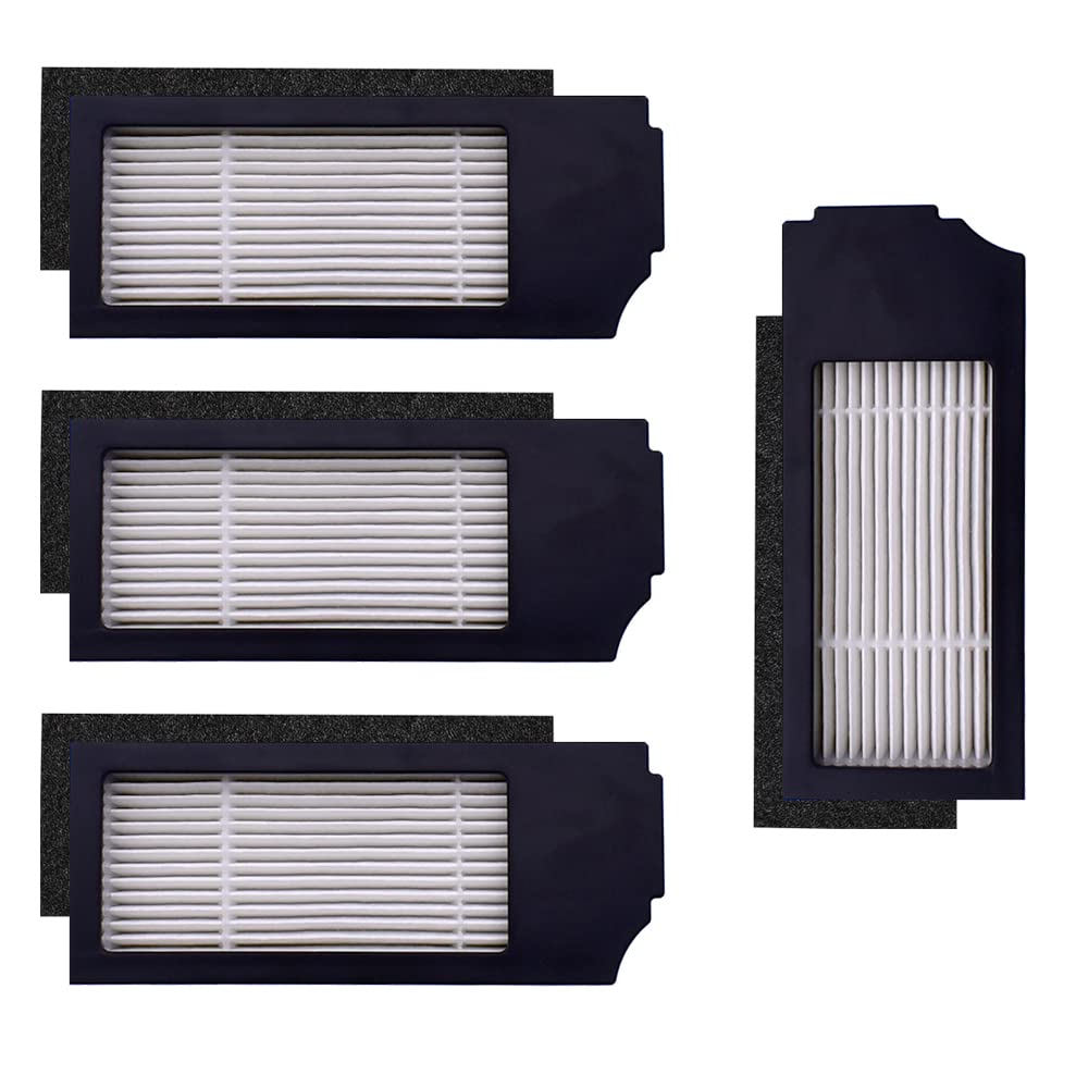 Neutop Replacement Filter Sets Compatible with Ecovacs Deebot X1 Plus/Turbo/Omni, T10 Omni/Plus, N20 Plus/Pro Plus, Robot Vacuums, 4-Pack.