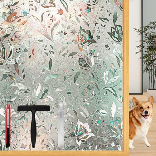 LOVEPEA Frosted Window Privacy Film with Installation Tools - 17.5 x 78.7 Inch