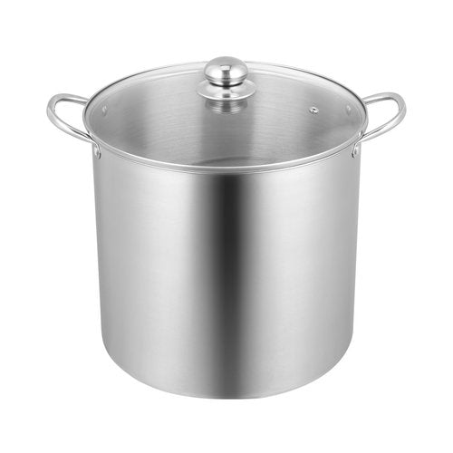 VEVOR Canning Supplies Starter Kit, 9 Pieces Stainless Steel Water Bath Canning Kit for Beginners, Canning Tools Set: Pot, Rack, Lid, Funnel, Tongs, Jar Lifter, Wrench, Magnetic Wand, Bubble Propper