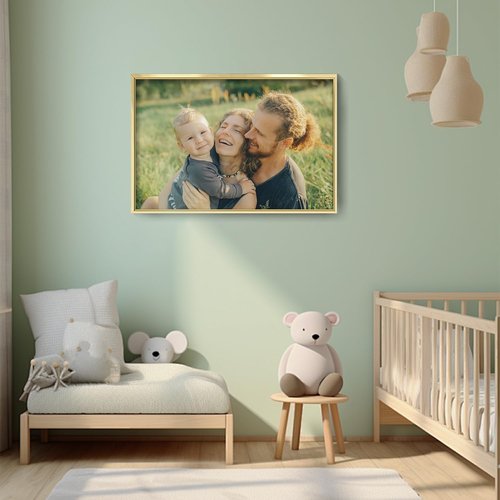 Canvas Prints - Custom Photo Wall Art by [Brand Name] | Framed 24x16 Canvas in Gold Metal Frame