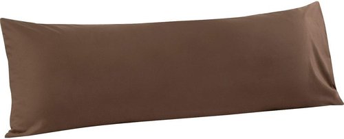 FLXXIE Body Pillow Cover - Super Soft Microfiber | 20x54 Inch, Envelope Closure, Stain Resistant, Brown