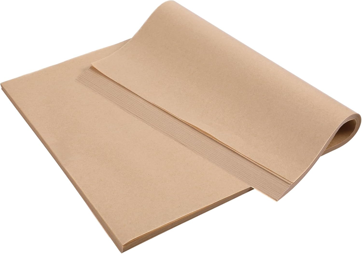 Skiennix Large Parchment Paper Sheets - 200 Pcs Heavy Duty Nonstick Baking Sheets | 13 x 18 Inch Brown Unbleached
