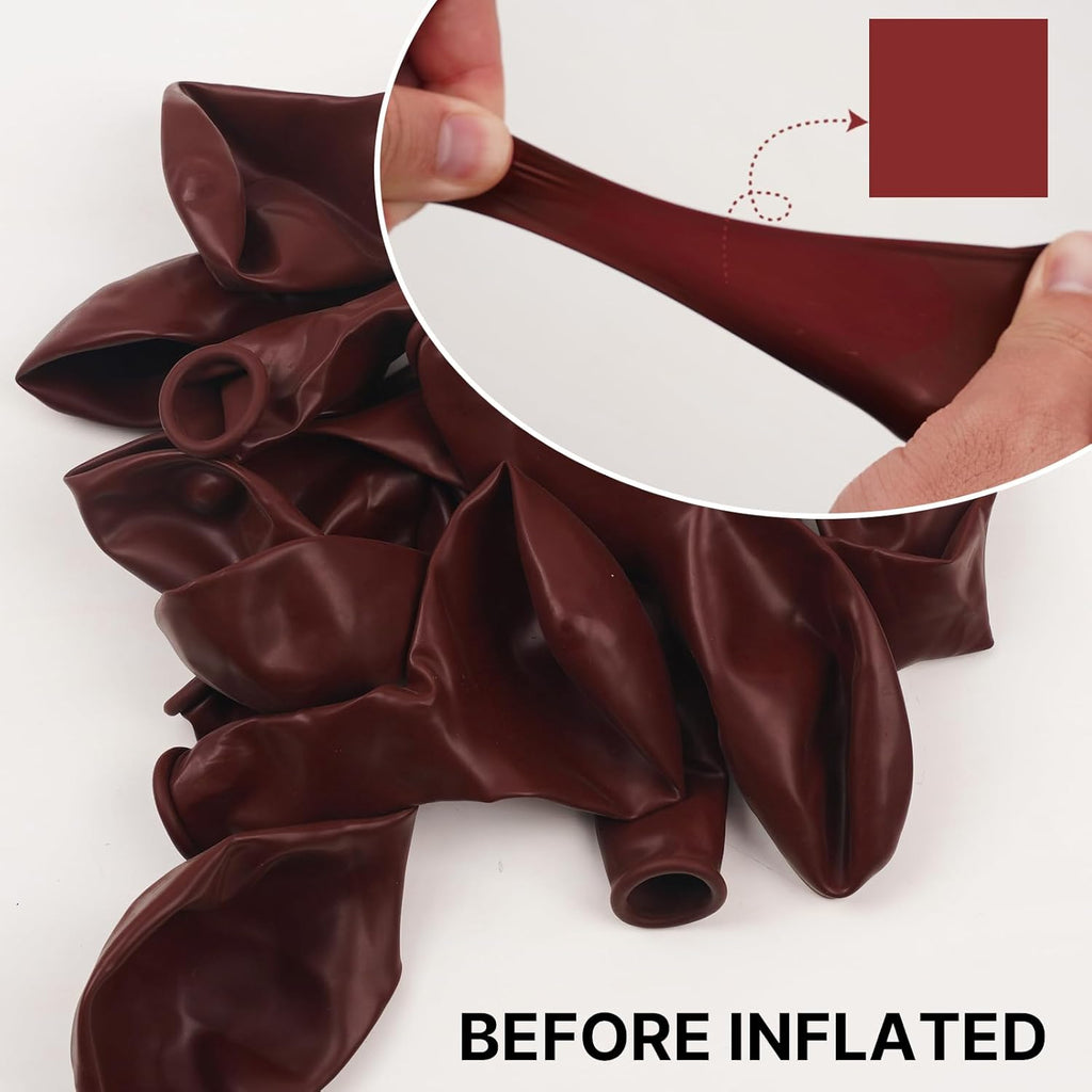 PartyWoo Maroon Balloon Arch Kit - 127 Pcs in Various Sizes for Graduation, Valentine's Day & Weddings