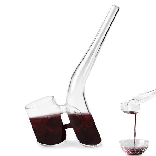 Glass Wine Dipper, Long Handle Pouring Ladle for Beer Champagne Oil Soy Sauce, Glass Attachment Accessories Pxy Replacement, 60ml