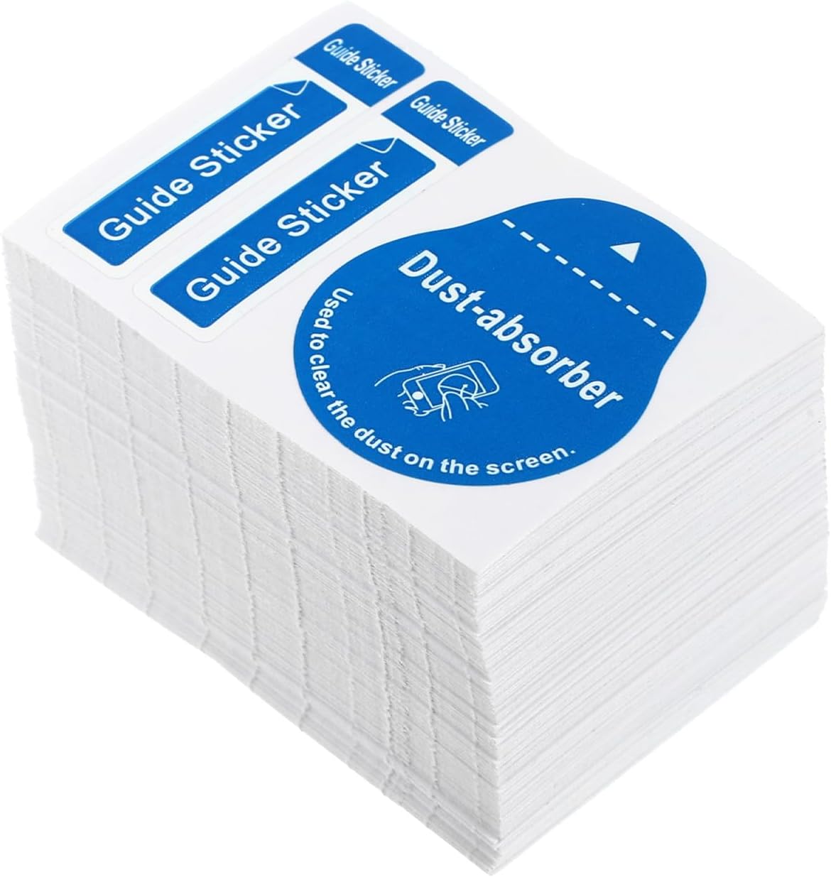 Uonlytech LCD Screen Cleaning Stickers - 600 Pcs Portable Dust Removal Decals for Phones & Tablets