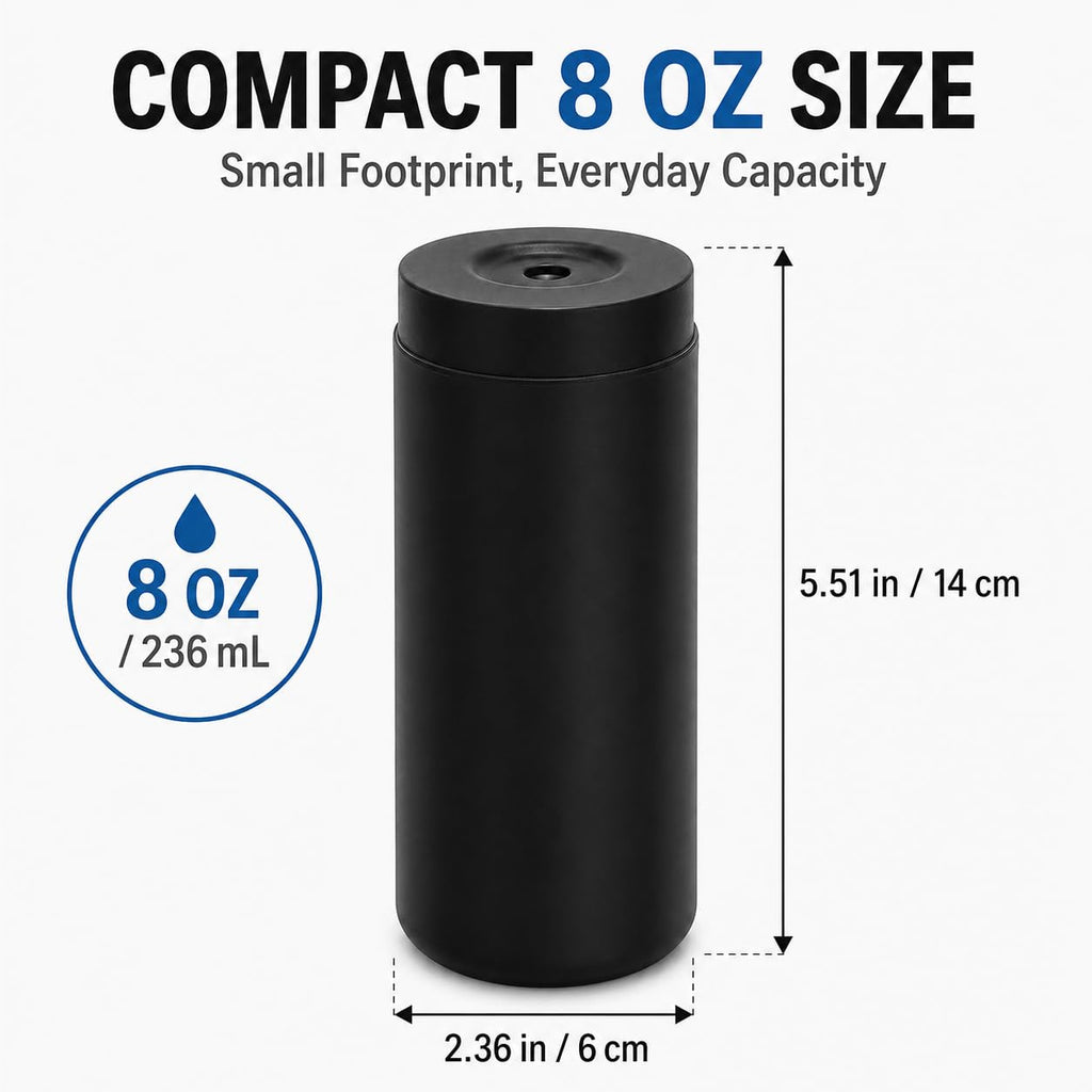 Silicone Dish Soap Dispenser, 8 Oz Refillable Squeeze Bottle, Leakproof for Kitchen Sink, Black