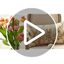 Easter Bunny Flowers Throw Pillow Cover 12x20 Inch - Durable Polyester